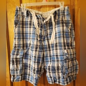 Aeropostale Plaid Cargo Shorts